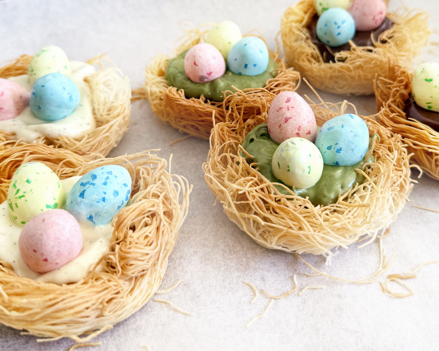 Easter Egg Nest Kataifi Tart
