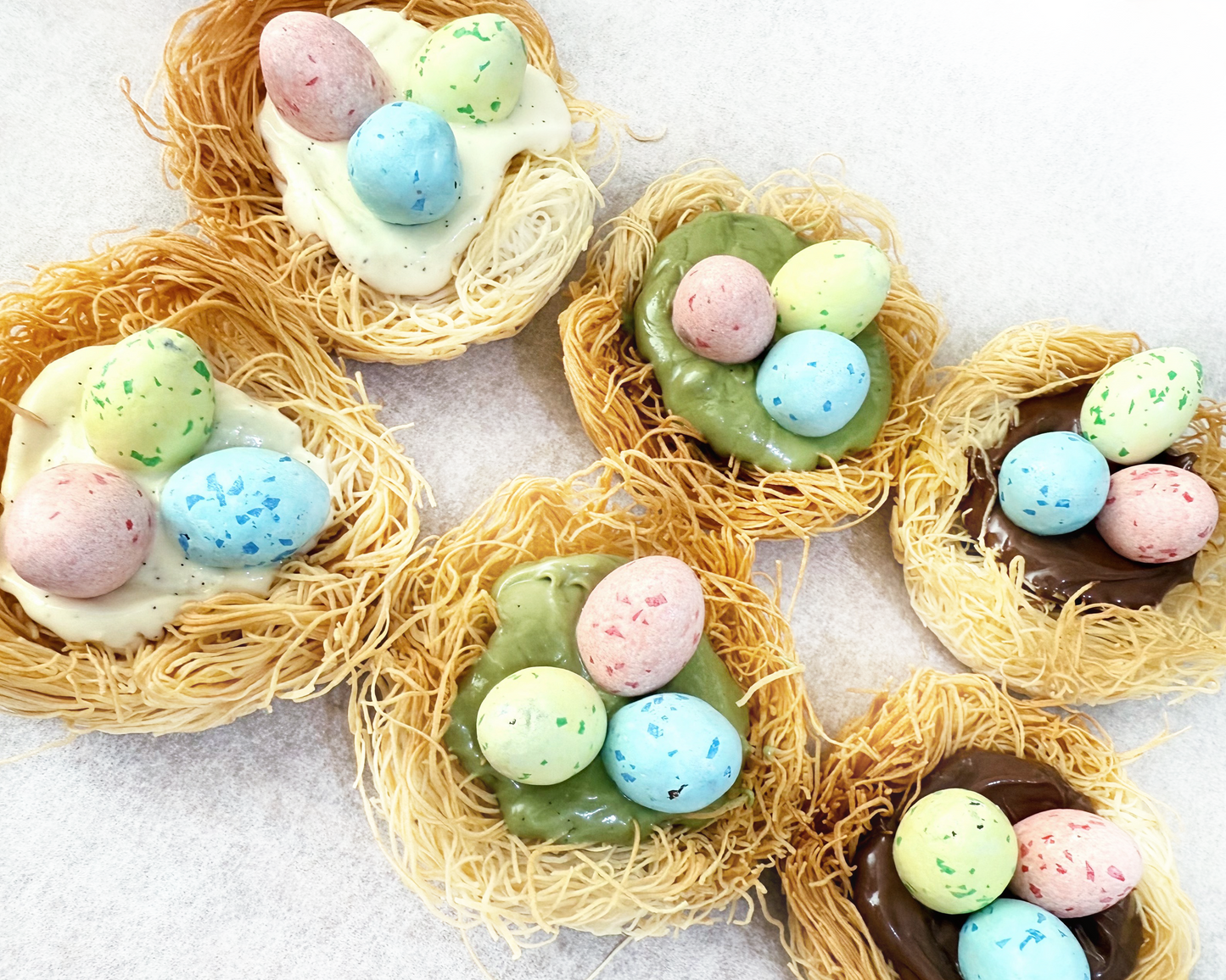 Easter Egg Nest Kataifi Tart