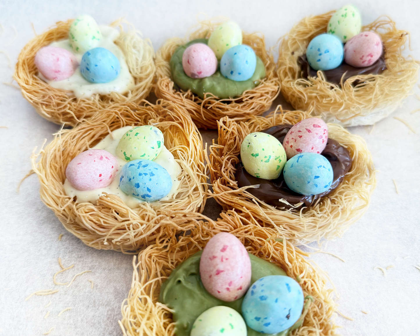 Easter Egg Nest Kataifi Tart