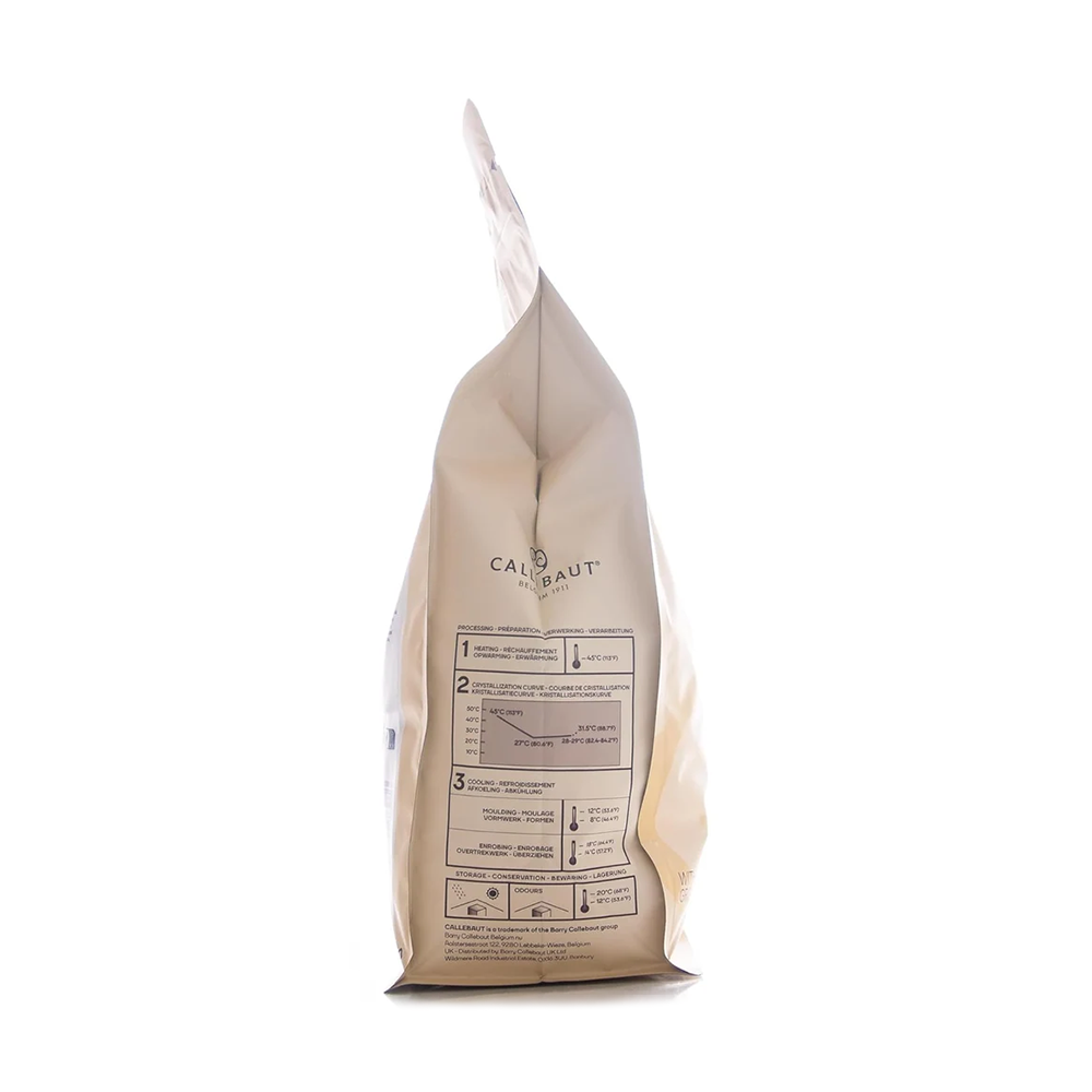Callebaut W2 28% Belgian White Chocolate Callets