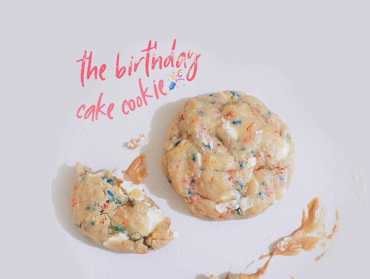 Birthday cake cookie